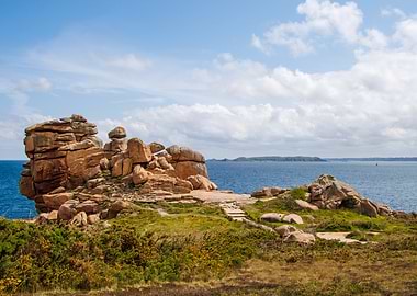 Pink Granite Coast Landscape