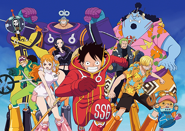 Straw Hat Crew Egghead style to the adventure