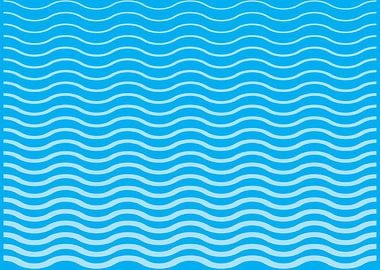 Blue Wavy Lines Pattern