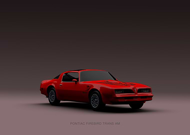 Red Pontiac Firebird Trans Am