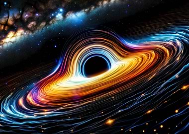 Colorful Black Hole in Space