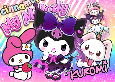 My Melody and Kuromi Illustration