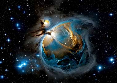 Orion Nebula in Deep Space