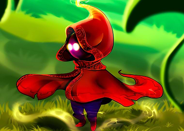 Witch Figure in Forest