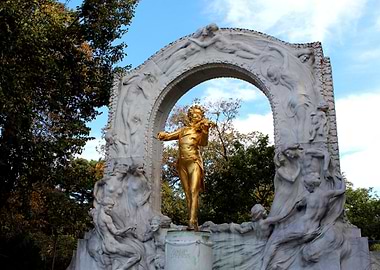 Johann Strauss II monument in Vienna