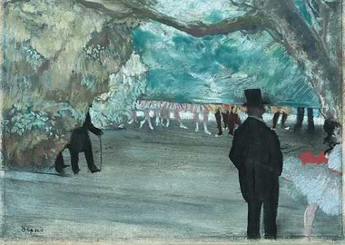 Dancers and Gentlemen in a Park