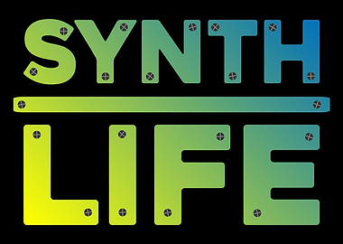 Synth Life Analog Synthesizer Text Art