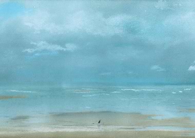 Calm Beach Scene Painting
