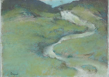 Green Landscape with Winding River