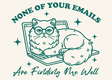 Cat on Laptop: Email Avoidance