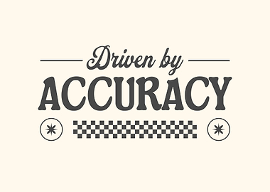 Driven by Accuracy Text Art