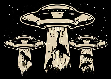 Alien Abduction of Dinosaurs