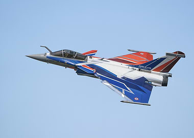 French Rafale Fighter Jet in Flight