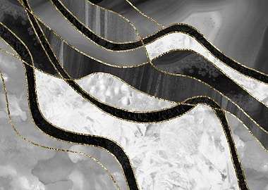 Marble Agate Gold Glam 2 - landscape