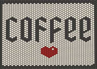 Sorry Heart Hexagon Tile Pattern