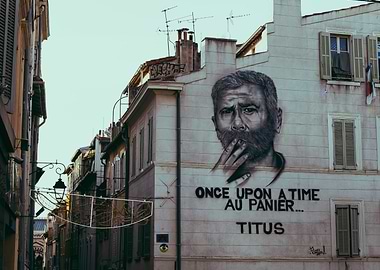 Marseilles Street Art: Titus Portrait