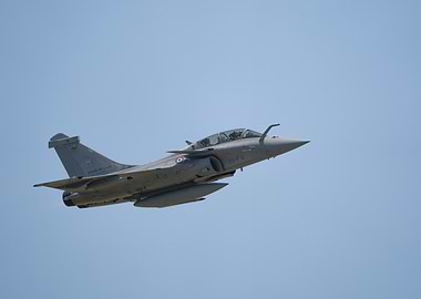French Rafale Fighter Jet in Flight