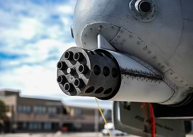 A-10 Warthog Gatling Gun Close-Up