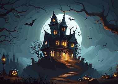 Spooky Halloween Haunted House