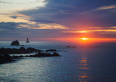 Lighthouse at Sunset