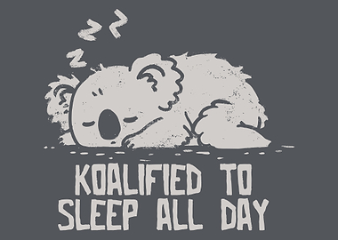 Sleeping Koala Illustration