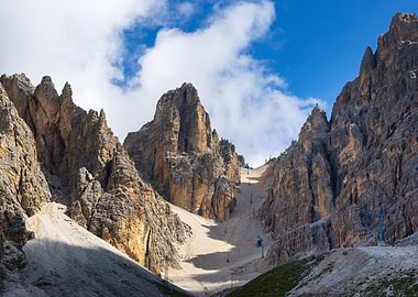 Crystal Mountain Peaks with Ski Lift