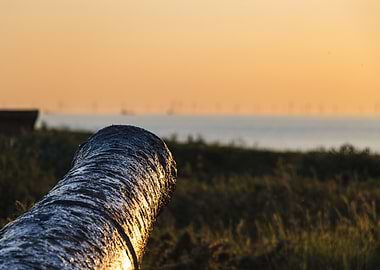 Cannon at Sunset