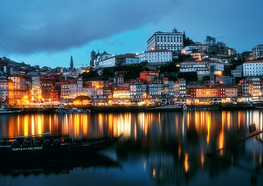 Porto, Portugal at Night