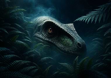 Velociraptor in Ferns