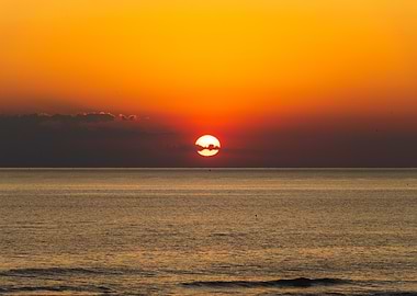 Sunrise over the ocean