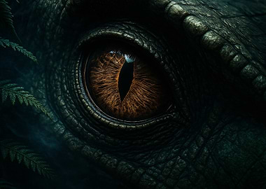 Reptilian Eye Close-Up