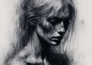 Truth Beneath the Surface - Portrait Drawing of a Woman