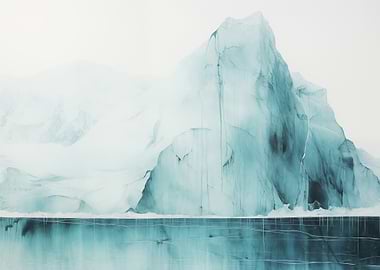 Iceberg Reflection Art