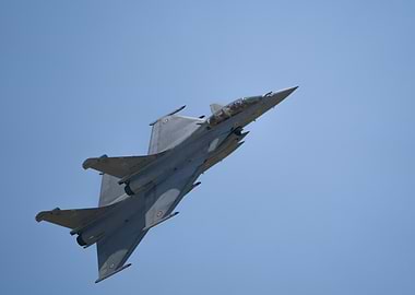 French Rafale Fighter Jet in Flight