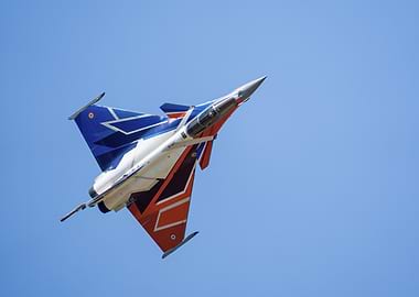 French Rafale Fighter Jet in Flight