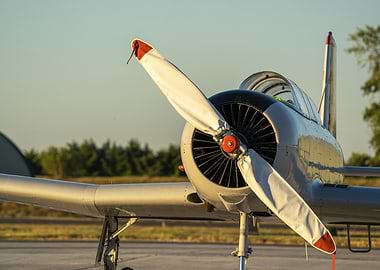 Vintage Airplane Close-Up