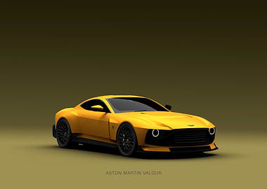 Aston Martin Valour 2024 - Yellow - front