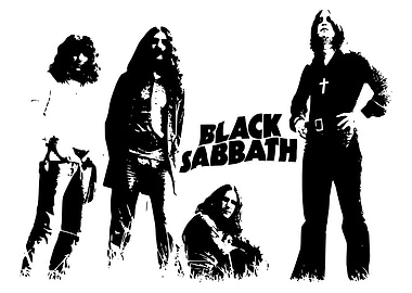 Black Sabbath Band Silhouette