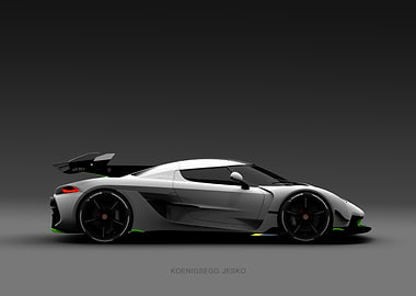 Koenigsegg Jesko Side View