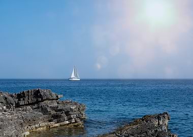 Sailboat on the Ocean