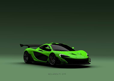 McLaren P1 GTR - Green - Front