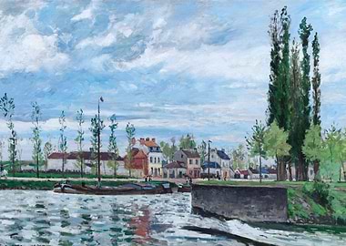 River Landscape Painting