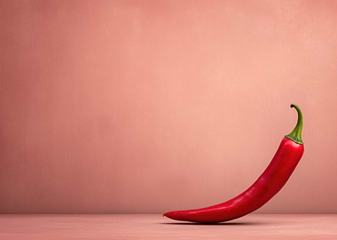 Red Chili Pepper Still Life