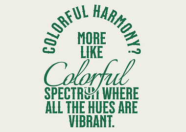 Colorful Spectrum Text Art