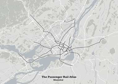 Montreal Passenger Rail Atlas Map