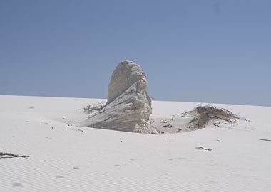 White Sands Monument Rock Formation