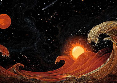 Cosmic Waves and Celestial Bodies