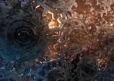 Industrial Gears and Cogs Mechanism