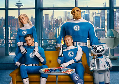 Fantastic Four: First Steps Family Portrait