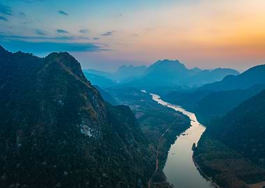 River Valley at Dusk